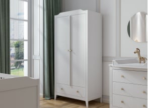 ÉLORIA kast 2 deuren 1 lade - Wit