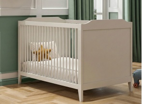 ÉLORIA 70x140 Convertible Baby Crib - Cream