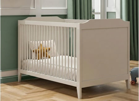 Lit bébé évolutif 70x140 ÉLORIA - Crème - 1