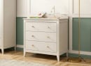 Commode 3 tiroirs ÉLORIA - Crème - 1