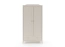 Armoire 2 portes 1 tiroir ÉLORIA - Crème - 3