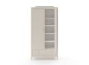 Armoire 2 portes 1 tiroir ÉLORIA - Crème - 4