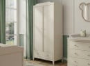Armoire 2 portes 1 tiroir ÉLORIA - Crème - 1