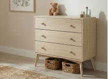 Commode 3 tiroirs LINE – Bois - 1