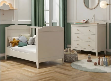 Chambre bébé duo ÉLORIA - Crème - 2