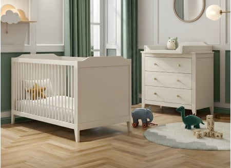 Chambre bébé duo ÉLORIA - Crème - 1