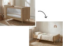 Lit bébé évolutif BOSQUE Chêne - 3