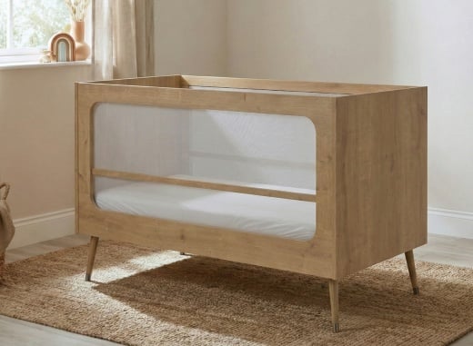 Lit bébé évolutif BOSQUE Chêne - 1