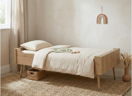 Mitwachsendes Babybett 70x140 BOSQUE - Vintage Eiche