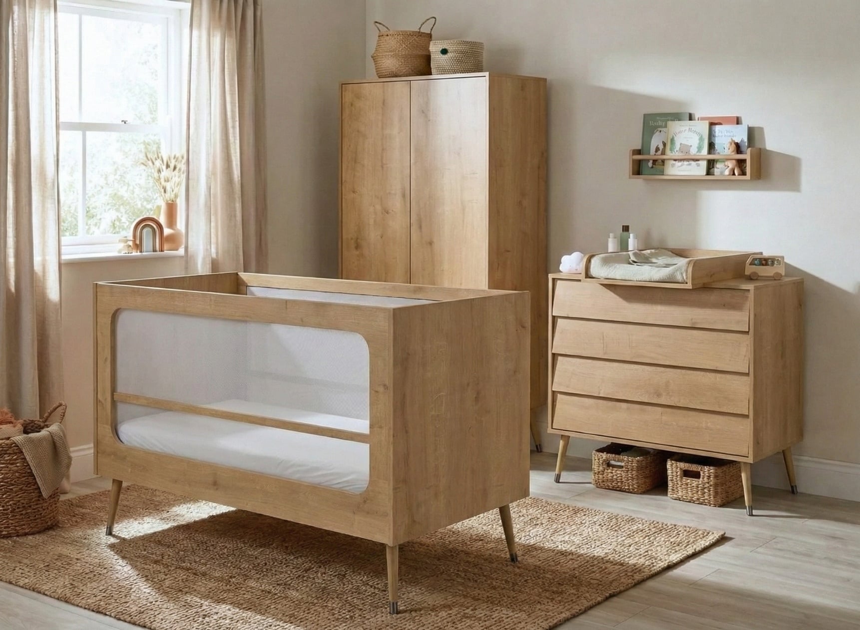 Complete baby room, eco-friendly wooden baby furniture | Nateo Concept