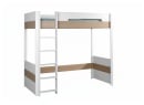 Lit mezzanine PRADO – Blanc/Chêne - 5