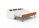 Lit gigogne avec rangement AEL - Blanc/Terracotta - 7