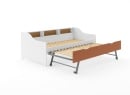 Lit gigogne avec rangement AEL - Blanc/Terracotta - 9