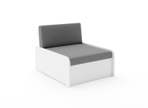 Fauteuil convertible EDGAR - Blanc - 1