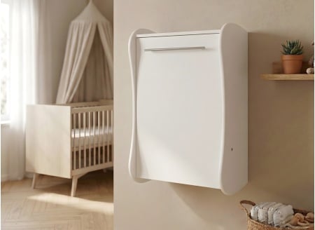 LILA Wall-Mounted Changing Table - White