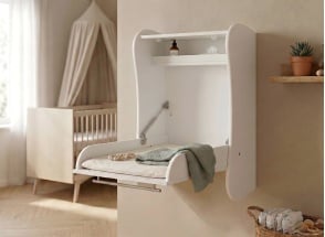 LILA Wall-Mounted Changing Table - White