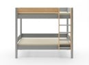 Lit superposé en pin massif 90x190 HOYA Gris - 5