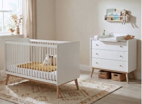 Babykamerset - ADELE Wit/Eiken