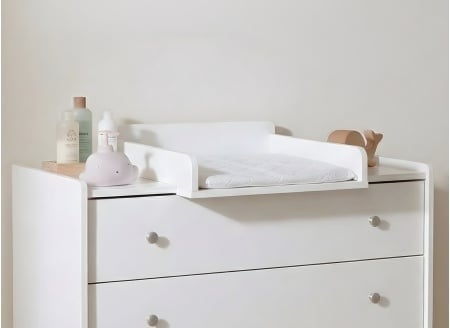 Plan à langer pour commode ADELE - Blanc - 1
