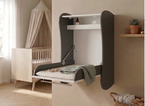 Wall-Mounted Changing Table LILA - Taupe