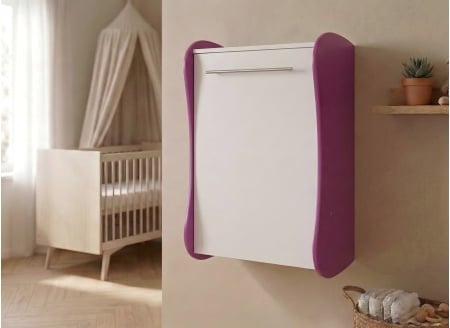 Cambiador de pared LILA - Ciruela