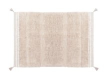 Tapis rectangulaire lavable en coton BLOOM - Rose 3