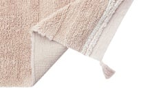 Tapis rectangulaire lavable en coton BLOOM - Rose 6