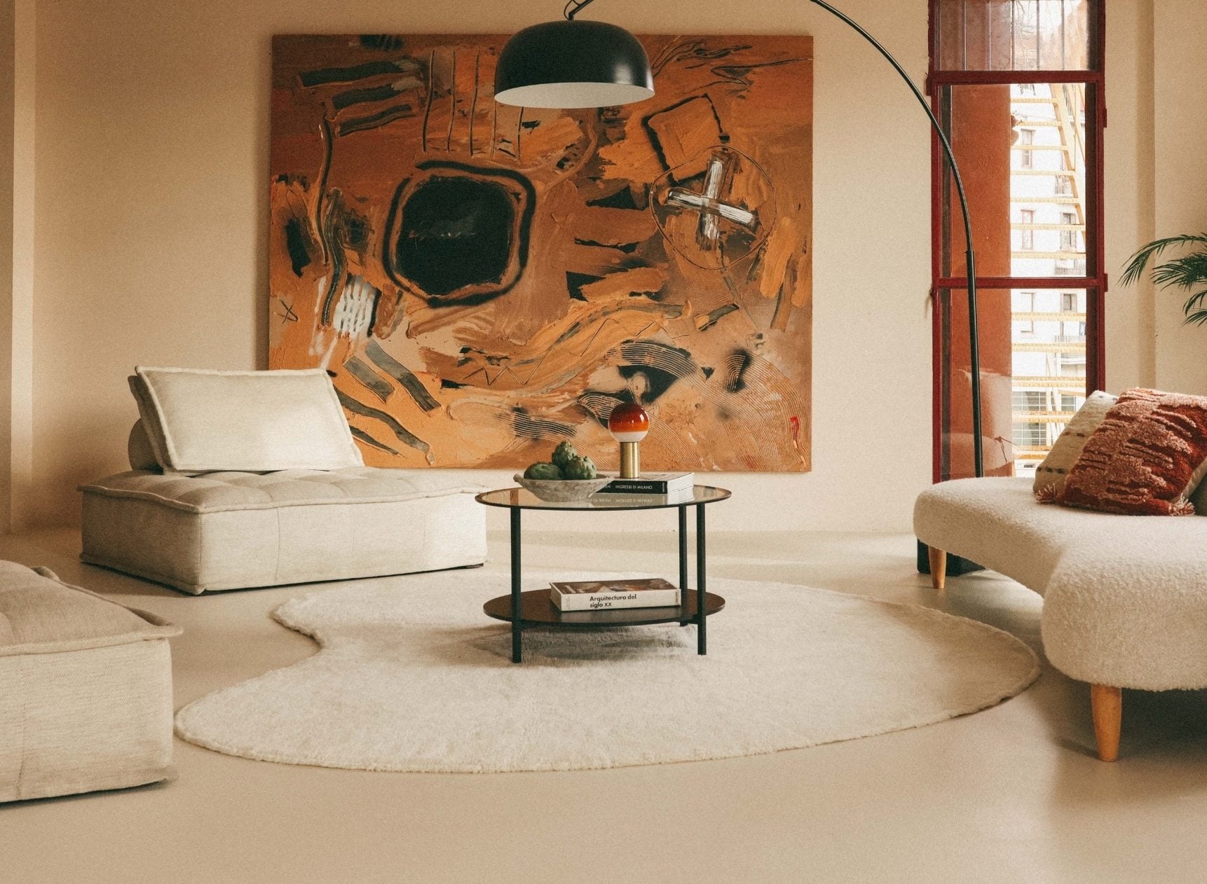 Tapis irrégulier en laine SILHOUETTE - 1