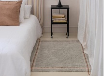 Tapis rectangulaire lavable en coton CLOTH - Bleu 2