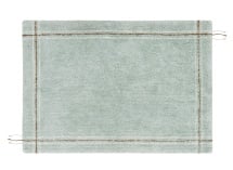 Tapis rectangulaire lavable en coton CLOTH - Bleu 3