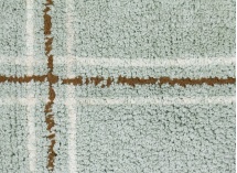 Tapis rectangulaire lavable en coton CLOTH - Bleu 4