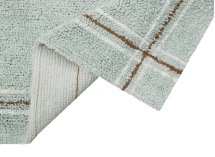 Tapis rectangulaire lavable en coton CLOTH - Bleu 5