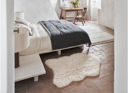 Tapis en laine WOOLLY - Blanc 1
