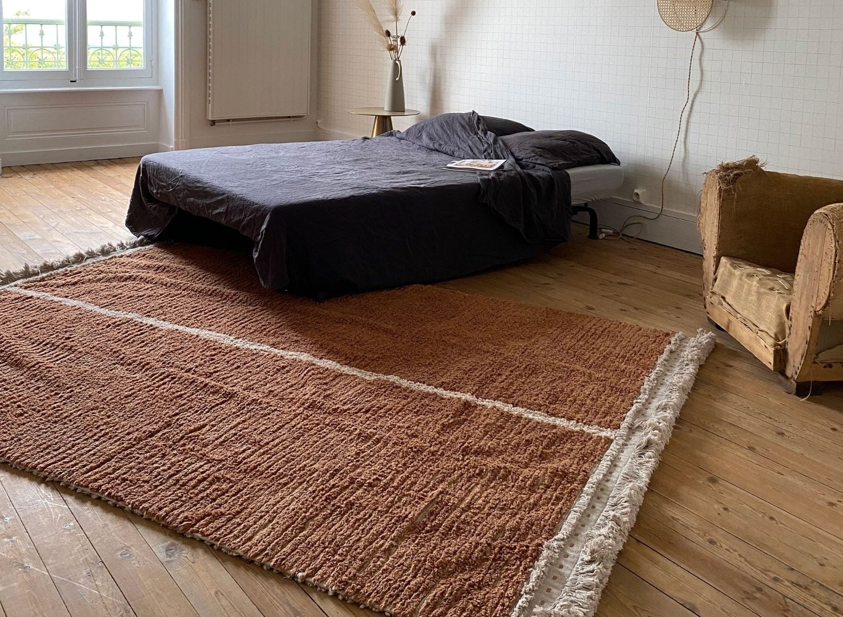 Tapis réversible en coton DUETTO - Toffee 1