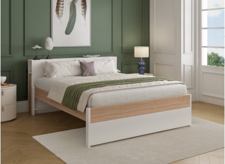 Lit double 160x200 avec tête de lit PRADO - 1