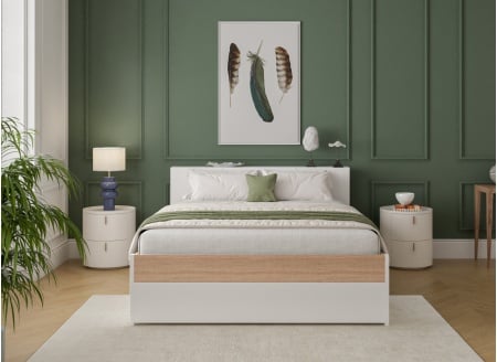 Cama doble 140x200 con cabecero PRADO