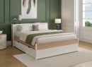 Lit 2 places 160x200 PRADO – Blanc/Chêne - 2