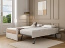 Lit gigogne 90x200 PRADO - Blanc/Chêne - 2