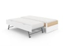 Lit gigogne 90x200 PRADO - Blanc/Chêne - 5