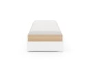 Lit gigogne 90x200 PRADO - Blanc/Chêne - 6