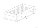 Lit gigogne 90x200 PRADO - Blanc/Chêne - 7