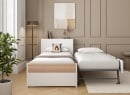 Lit gigogne 90x200 PRADO - Blanc/Chêne - 3