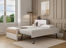 Lit gigogne 90x200 PRADO - Blanc/Chêne - 8
