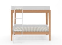 Lit superposé hêtre massif avec échelle inclinée SENSON - 3