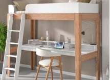 Bureau pour lit mezzanine SENSON - Blanc 3