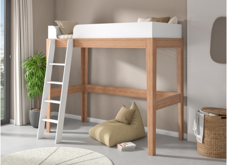 Bunk bed evolution kit SENSON - White/Beech