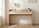 Bureau avec 2 tiroirs LILO  Chêne/Sable - 1