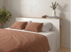 Testata letto matrimoniale 140 PRADO Bianco/Rovere