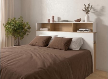 Tête de lit 140 avec réhausse PRADO - 1