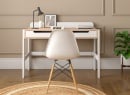 Bureau 2 tiroirs PRADO – Blanc/Chêne 2